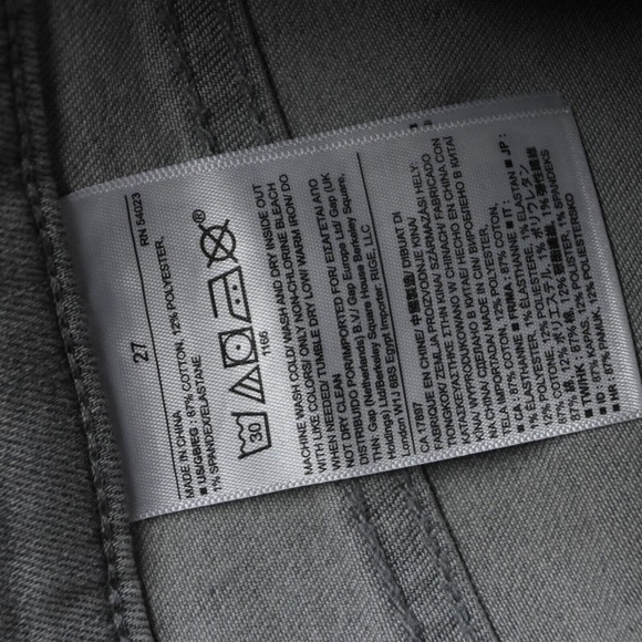 Banana Republic 27 Skinny Ankle Gray Destroyed Stretch Denim Womens Jeans - Picture 4 of 7